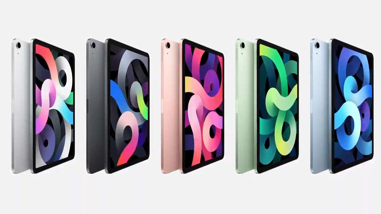 iPad Air 2022 in three colors